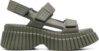 Camper chunky-sole sandals - women - Calf Leather/Calf Leather/Rubber/Polyethylene vinyl acetate (PEVA) - 36 - Green