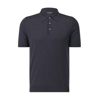 Gran Sasso Polo Shirts, male, Blue, Size: 2XL Polo Shirt