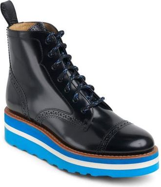 The Office of Angela Scott Ms. Chicago Platform Bootie in Black at Nordstrom, Size 7.5Us