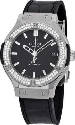 Hublot Classic Fusion Automatic Black Dial Black Leather Mens Watch 565NX1170LR1104