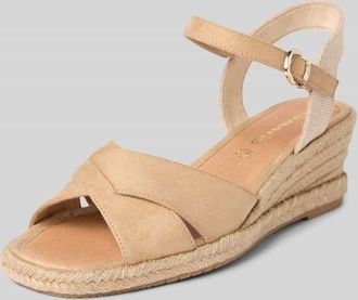 Tamaris Tamaris Wedges in Flecht-Optik in Beige, Größe 38