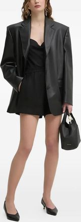 IVY OAK Shorts con bordi sfrangiati - Nero