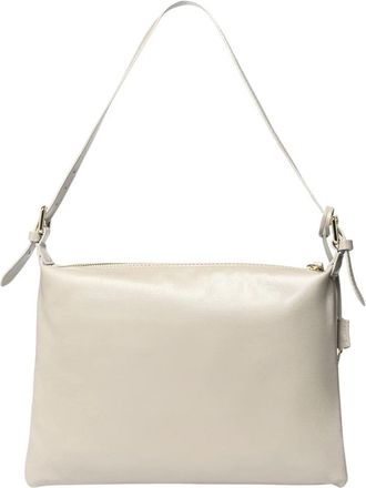 Marc Ellis Nevada S SA Schoudertas - Dames - Schoudertassen - Beige - ONE Size - Leer - Tassen