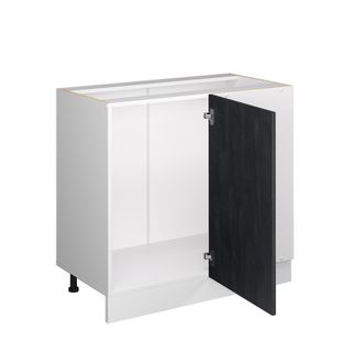 Vicco Armario De Esquina R-line, Hormig&oacute;n Negro, 86 Cm Et Roble