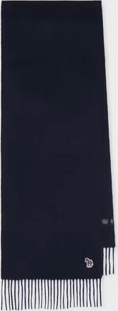 Paul Smith Mens PAUL SMITH ZEBRA SCARF NAVY - Size: 1 size