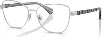Ralph Lauren 53mm Irregular optical glasses in Silver at Nordstrom