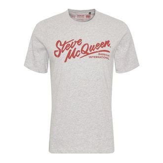 Barbour T-Shirts, male, Gray, Size: XL Strike T-Shirt