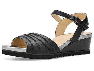 David Tate Kay Womens Wedge Shoes Black : 10.5 WW (EE), Leather