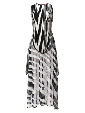 Missoni Tray Patterned Bodysuit Tops White/Black