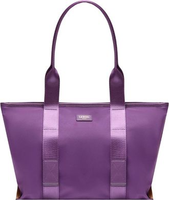 Lancel M Zip Tote Bag - Dames - Shoppers - Paars - ONE Size - Leer - Tassen