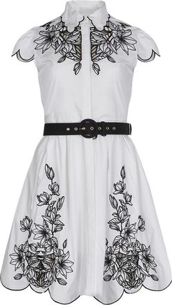 Anne Fontaine Adelina Dress in Black/white at Nordstrom, Size X-Small
