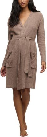 Barefoot Dreams CozyChic Lite Ribbed Robe in Sable at Nordstrom, Size Small