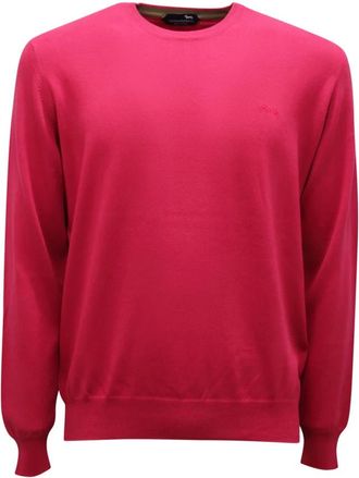 Harmont & Blaine Round-neck Knitwear, male, Pink, Size: 2XL P7150 Sweater