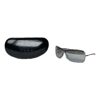 Gucci Pre-owned Accessories, female, Gray, Size: ONE SIZE Pre-owned Metal Sunglasses