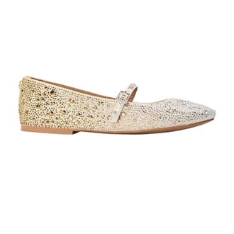 Steve Madden Brissa-ballerinas met luipaardprint voor dames (Goud)