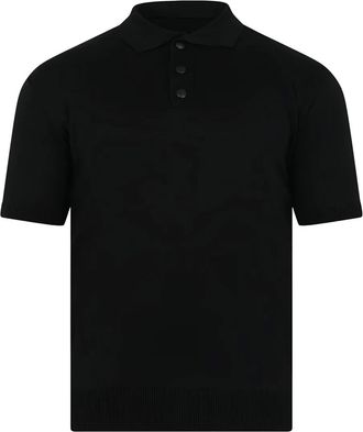 Yes London Polo con tre bottoni - Nero