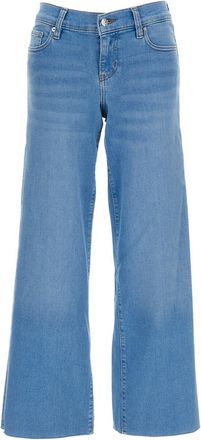 Frame Denim Sky Blue Flared Low Rise Jeans