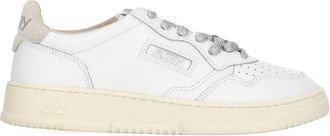 Autry White Smooth Leather Medalist Low-Top Sneakers