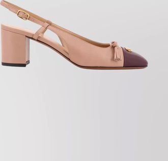 Valentino Garavani stylish block heel pumps with tassel detail