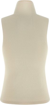 Extreme Cashmere Ribbed Cashmere-Cotton Blend Tank Top - Cream