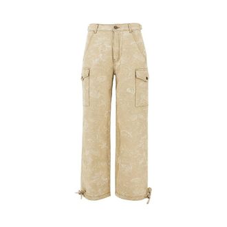 Etro Floral jacqyard canvas cargo pants Woman 40