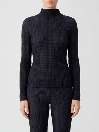 Issey Miyake Long-Sleeved Polyester Cr&ecirc;pe Turtleneck