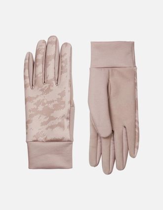 Sealskinz Womens Sealskinz Womens Ryston Water Repellent Print Nano Fleece Gloves - Pink - Size: S