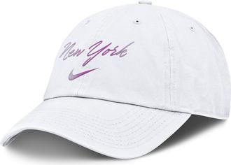 Nike New York Mets Club Nike Mens MLB Adjustable Hat in White | NB0110ANME-A9W