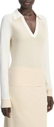Vince Color Block Polo Shirt