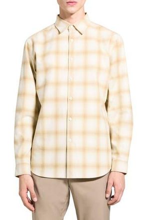 Theory Irving Fade Flannel Shirt in Natural Multi at Nordstrom Rack, Size Xx-Large