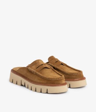 Pedro Garcia Mule in brown suede | Savy | Fall winter 25 | PEDRO GARCIA