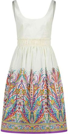 Etro Midi-jurk - Dames - Casual kleedjes - Veelkleurig - M - Katoen - Kleedjes
