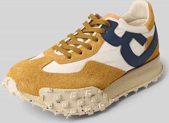 Barracuda Sneaker aus Leder-Textil-Mix mit profilierter Sohle in Cognac, Gr&ouml;&szlig;e 41