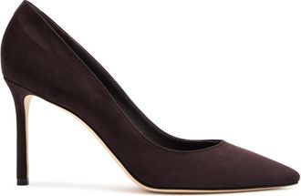 Jimmy Choo London Romy 85 Suede Pumps - Brown