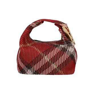 Burberry Womens Mini Peg Duffle Bag - Rust - Red - One Size