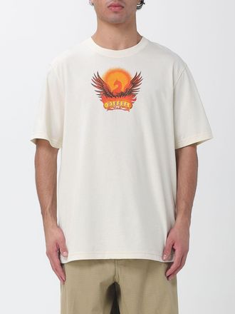 Diesel Relaxed Fit Cotton T-Shirt with Graphic Print and Dropped Shoulders