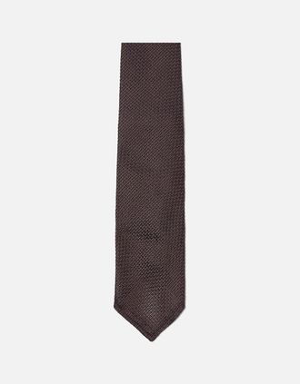 Dsquared2 Mens Jacquard Tie Brown - Navy - Size: OS