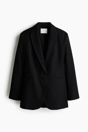 H&M Einreihiger Blazer - Schwarz