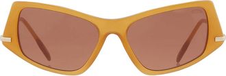 Burberry Brown Irregular Ladies Sunglasses BE4408 409473 52