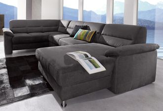 Sit&more Wohnlandschaft »Ascara U-Form« inklusive Boxspring/Federkern-Polsterung, wahlweise mit Bettfunktion