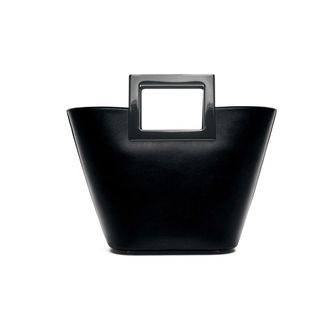 Marina Raphael Handbags, female, Black, ONE SIZE, Black Suede Riviera Handbag