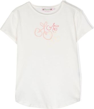 BONPOINT logo-print cotton T-shirt - kids - Cotton - 6 - White