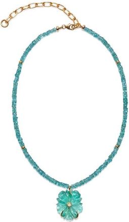 Lizzie Fortunato New Bloom Pendant Necklace in Blue at Nordstrom
