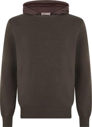 Herno Hoodies & sweatvesten, Heren, Bruin, M, Sweatshirts & Hoodies