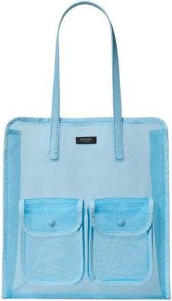 Kate Spade New York breezy mesh tote bag in Pristine Pool at Nordstrom
