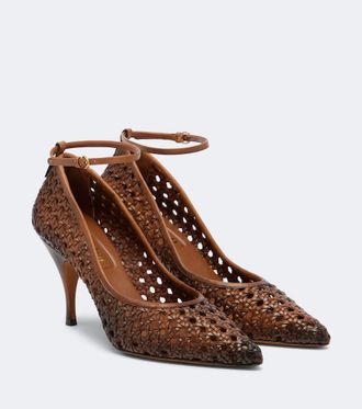 Miu Miu Woven leather pumps