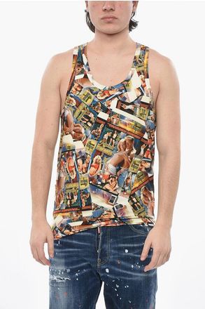 Dsquared2 Underwear Tank Top ROCCO Printed size Xxl
