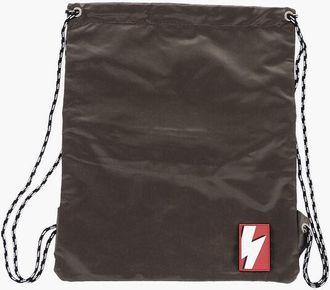Neil Barrett Solid Color Nylon Drawstring Backpack size Unica