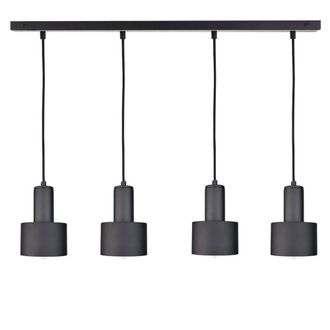 Netlighting Luce Bar Pendant Ceiling Light Black 100cm 4x E27