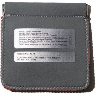 Puebco Coin Card Holder in Light Gray/orange at Nordstrom